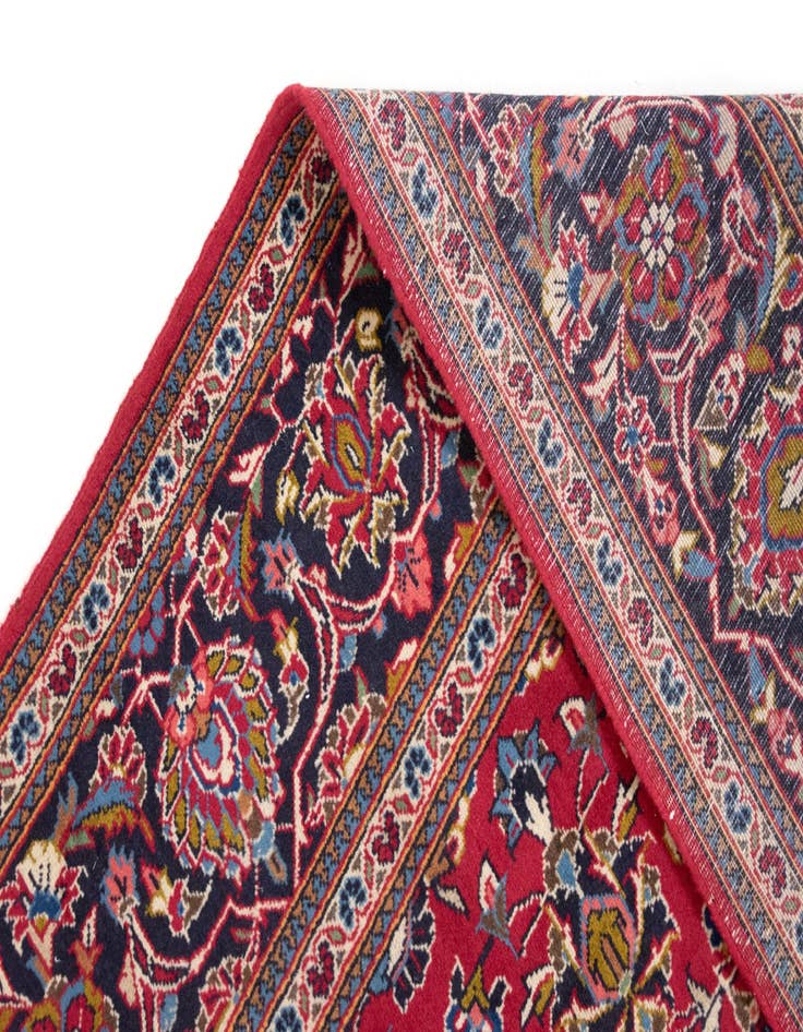 Detail image of 6' 5 x 9' 11  Hand Knotted Kashan Persian Rug