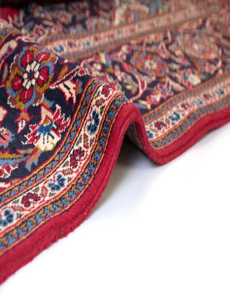 Detail image of 6' 5 x 9' 11  Hand Knotted Kashan Persian Rug