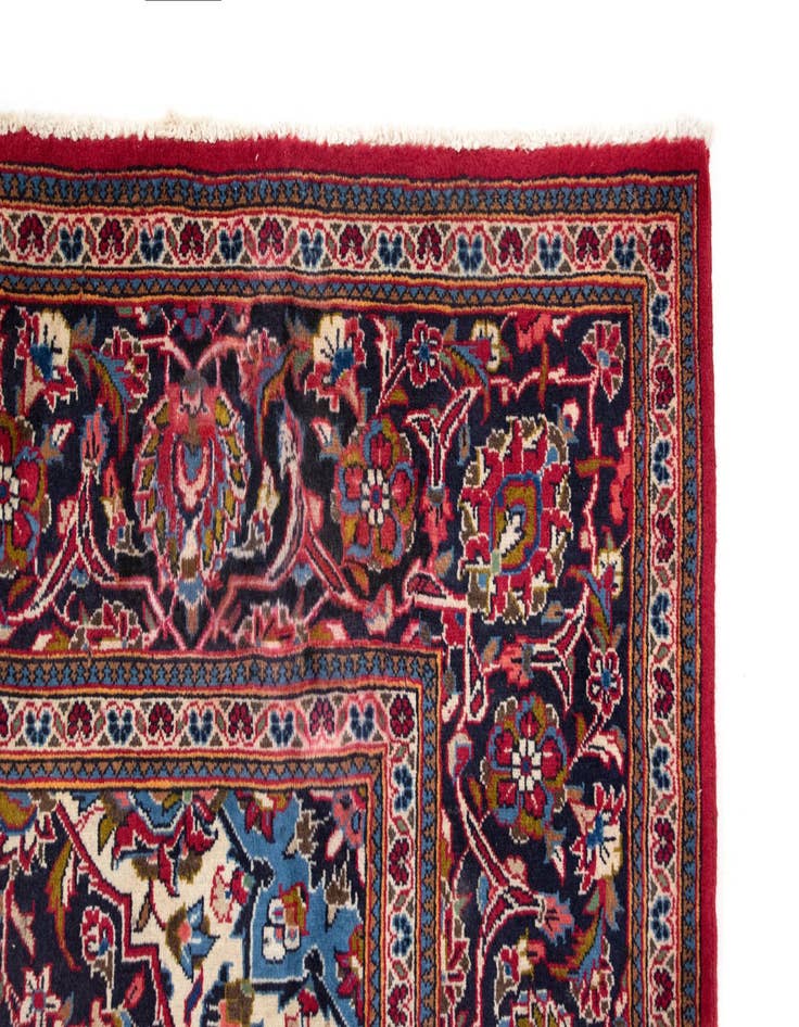 Detail image of 6' 5 x 9' 11  Hand Knotted Kashan Persian Rug