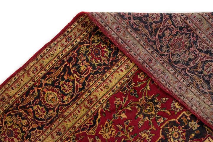 6' 8 x 9' 10 Hand Knotted Kashan Persian Wool Rug