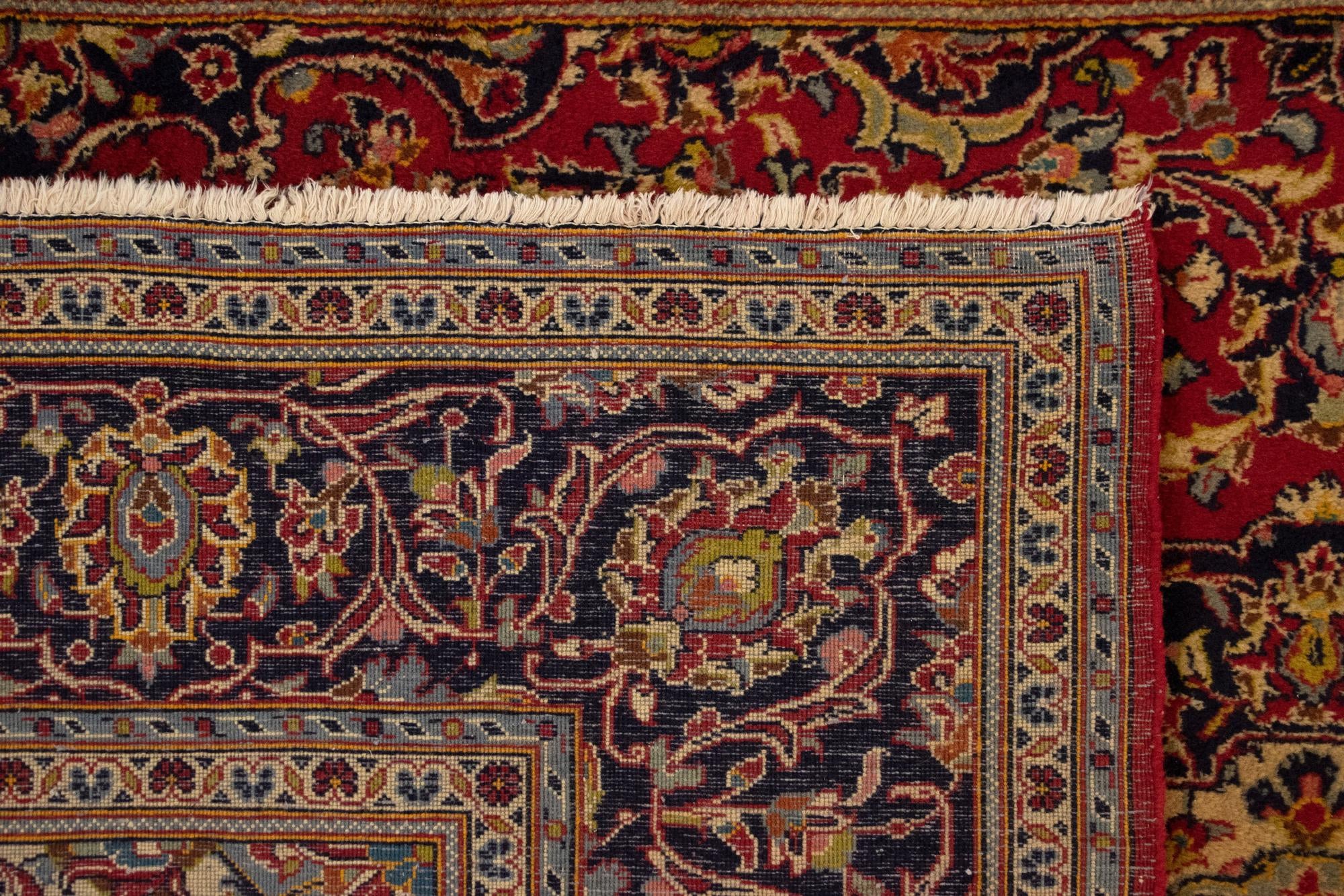 6' 6 x 9' 11 Kashan Wool Rug