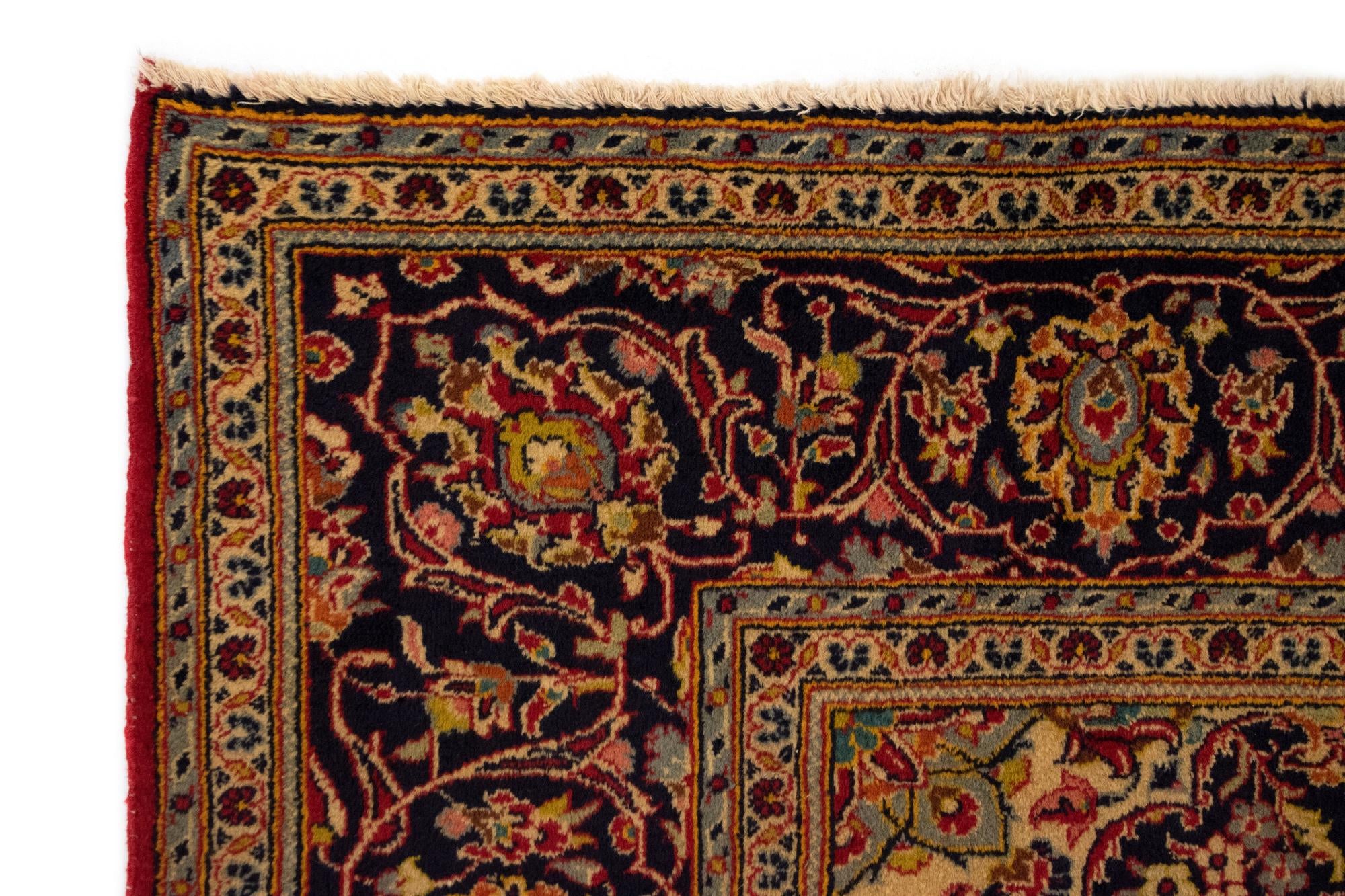 6' 6 x 9' 11 Kashan Wool Rug