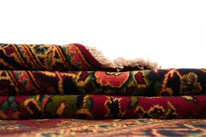 7' 10 x 12' Hand Knotted Kashan Persian Wool Rug