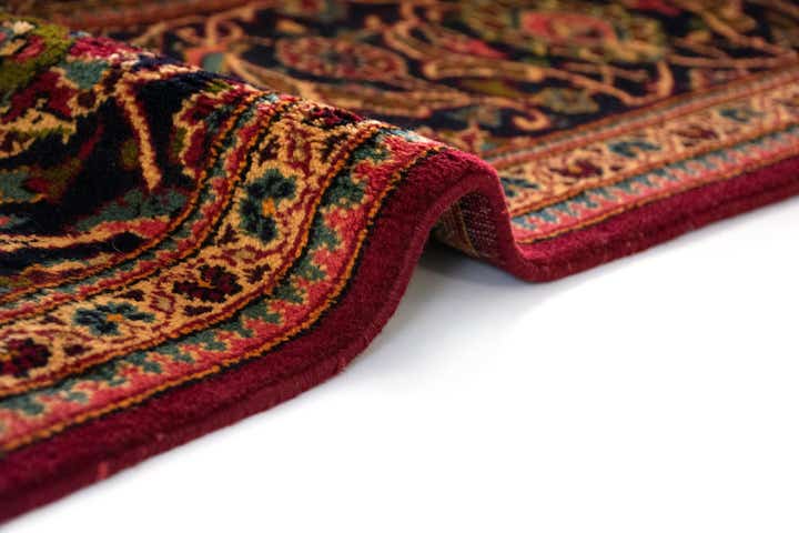 7' 10 x 12' Hand Knotted Kashan Persian Wool Rug