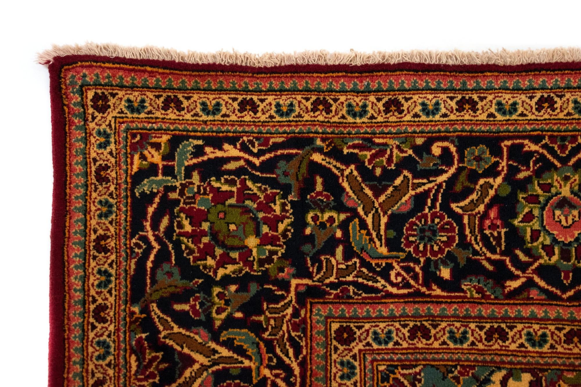 7' 10 x 12' Hand Knotted Kashan Persian Wool Rug