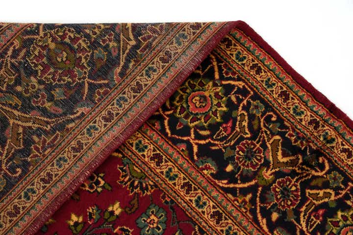 7' 10 x 12' Hand Knotted Kashan Persian Wool Rug
