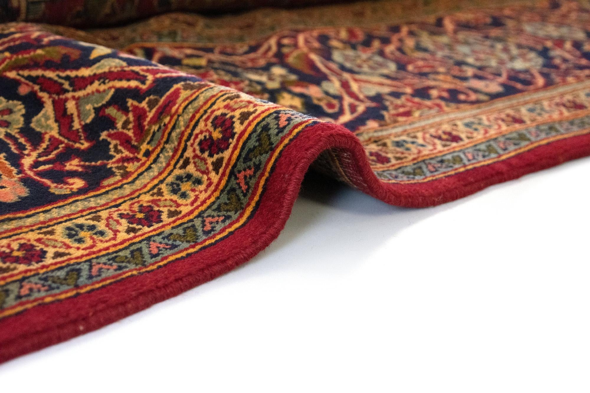8' 3 x 11' 4 Hand Knotted Kashan Persian Rug
