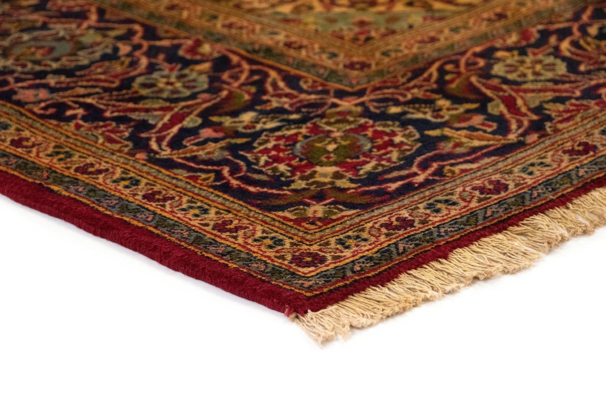 8' 3 x 11' 4 Hand Knotted Kashan Persian Rug