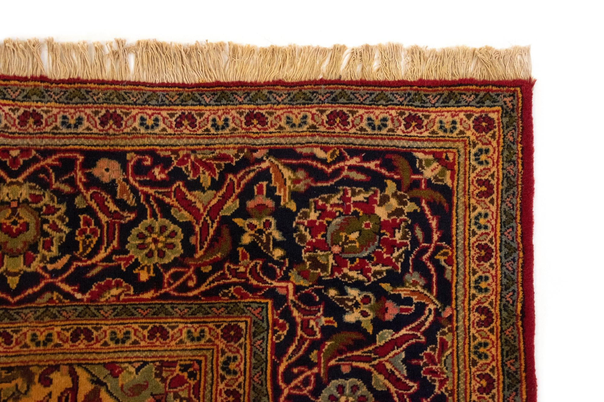 8' 3 x 11' 4 Hand Knotted Kashan Persian Rug