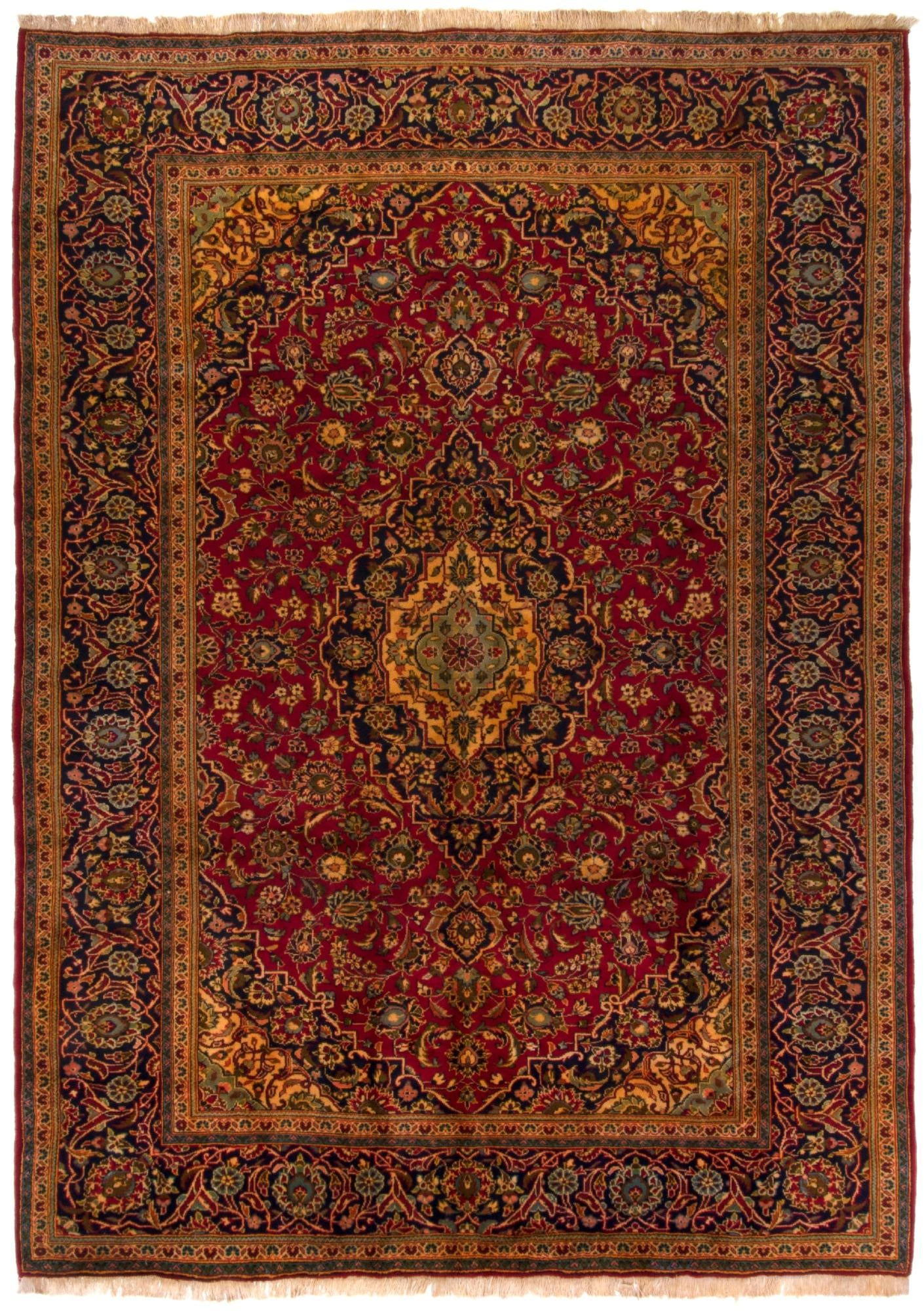 8' 3 x 11' 4 Hand Knotted Kashan Persian Rug