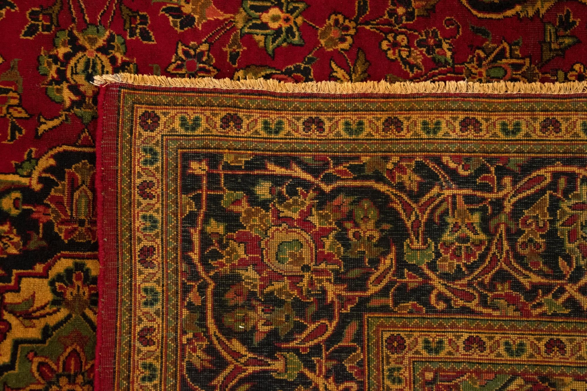 7' 10 x 11' 3 Hand Knotted Kashan Persian Rug