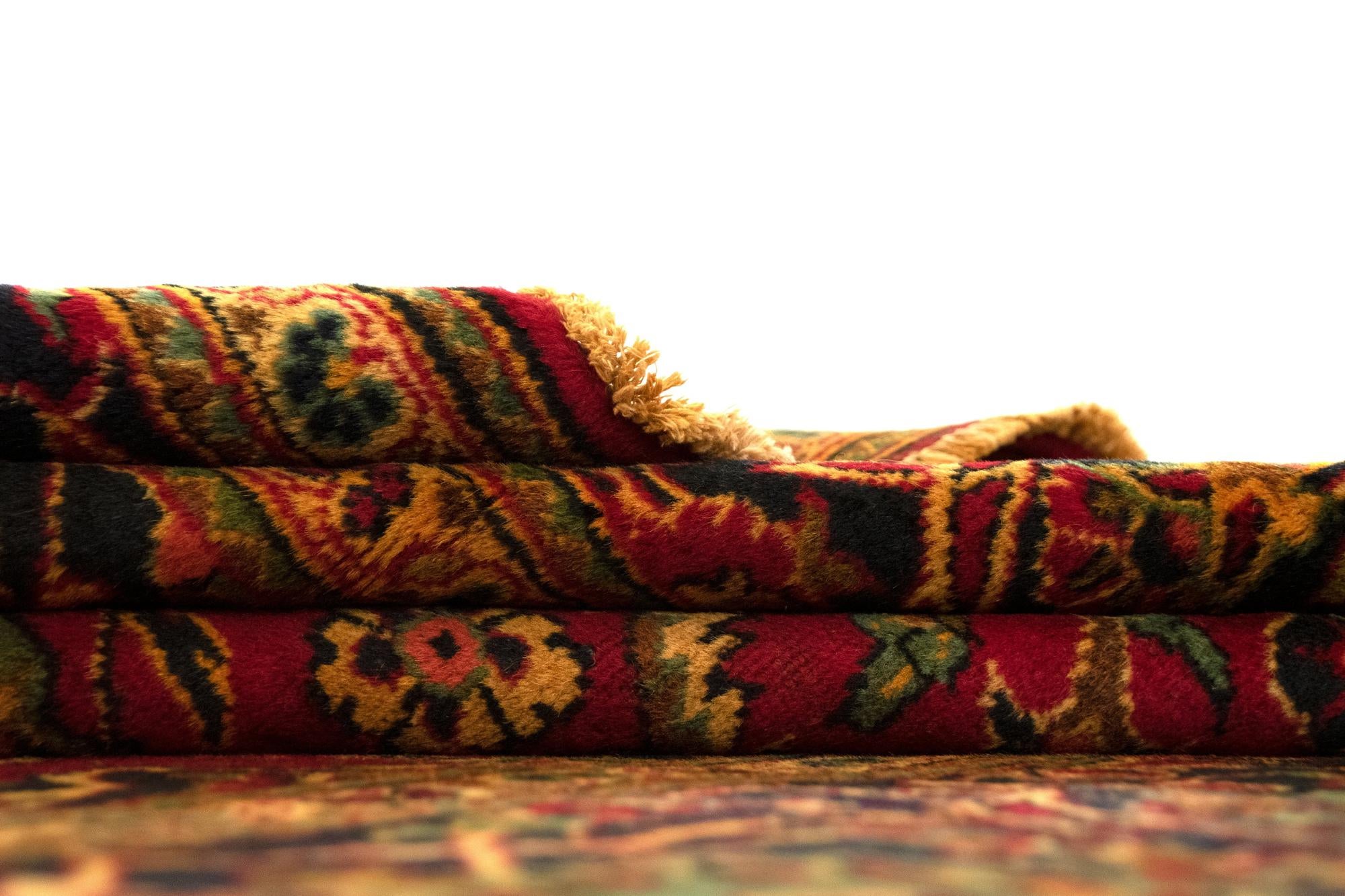 7' 10 x 11' 3 Hand Knotted Kashan Persian Rug