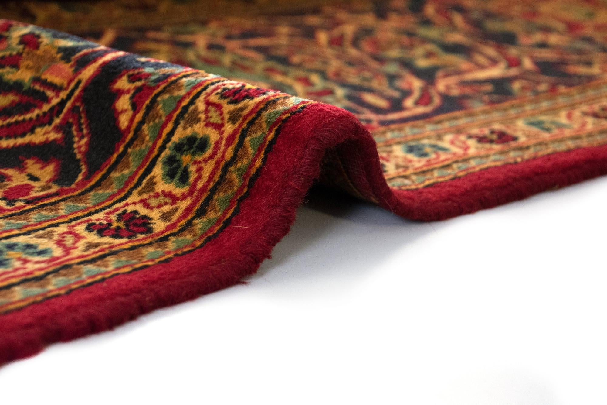 7' 10 x 11' 3 Hand Knotted Kashan Persian Rug