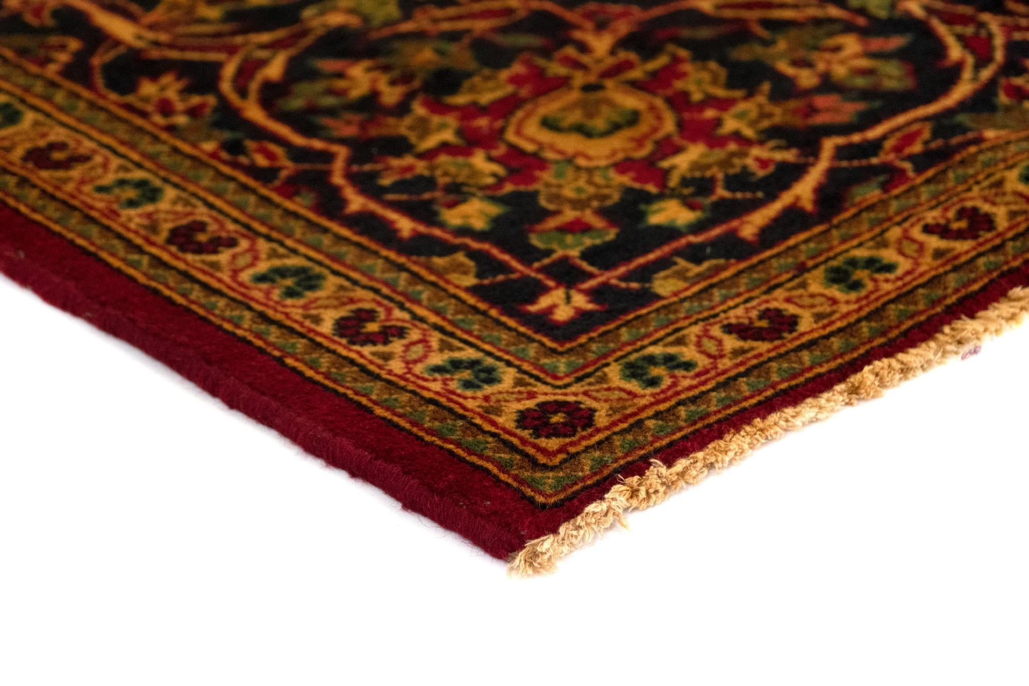 7' 10 x 11' 3 Hand Knotted Kashan Persian Rug