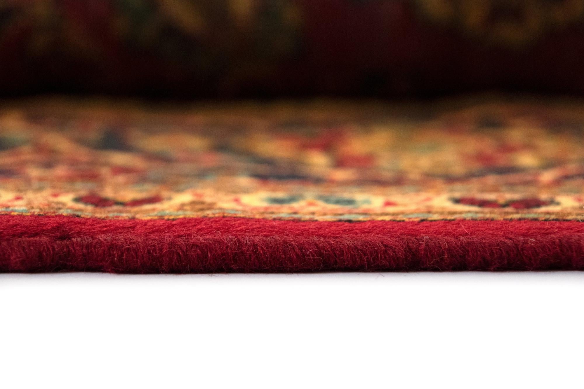 7' 10 x 11' 3 Hand Knotted Kashan Persian Rug
