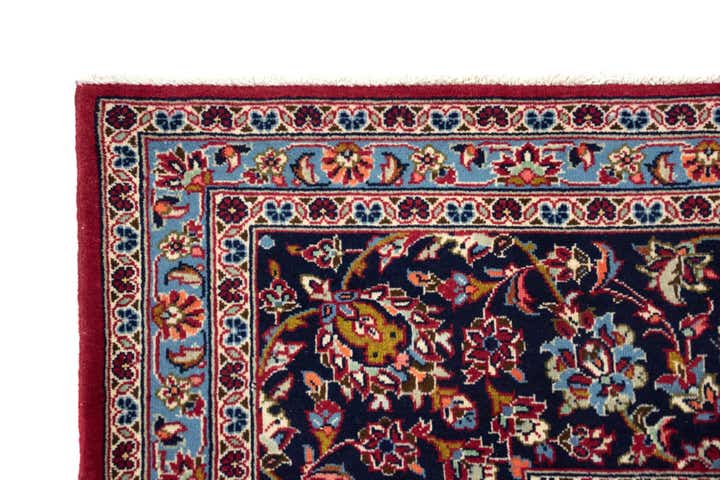 9' 9 x 13' 1 Hand Knotted Kashan Persian Wool Rug