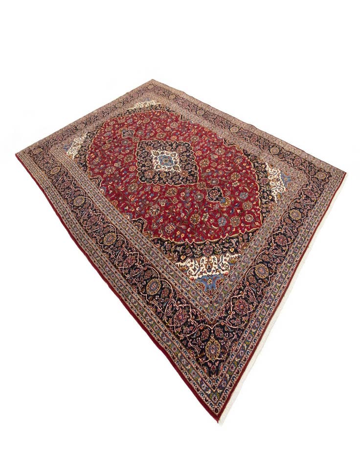 Detail image of 10' x 13' 6 Kashan Wool Rug