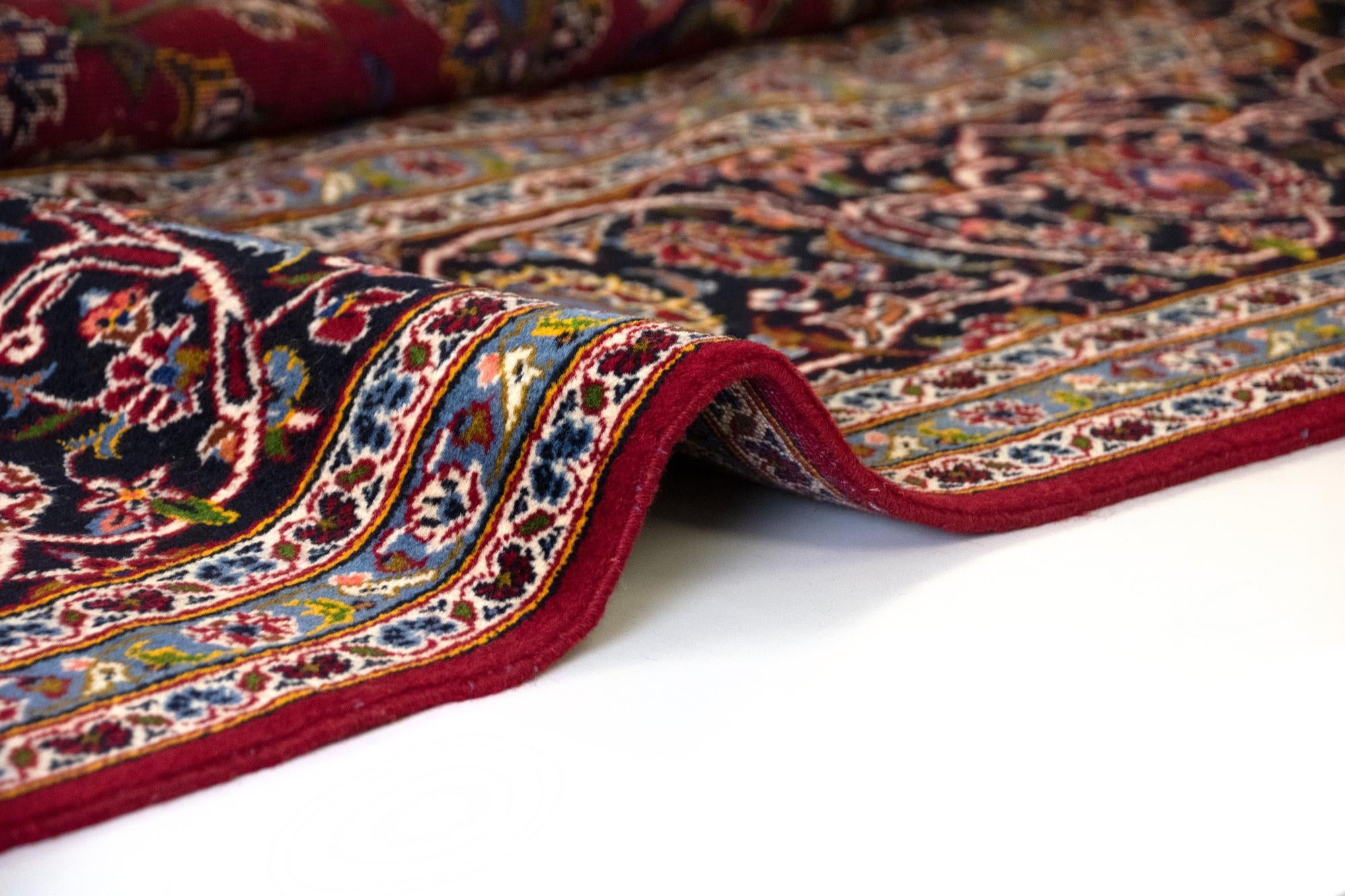 10' x 13' 6 Kashan Wool Rug
