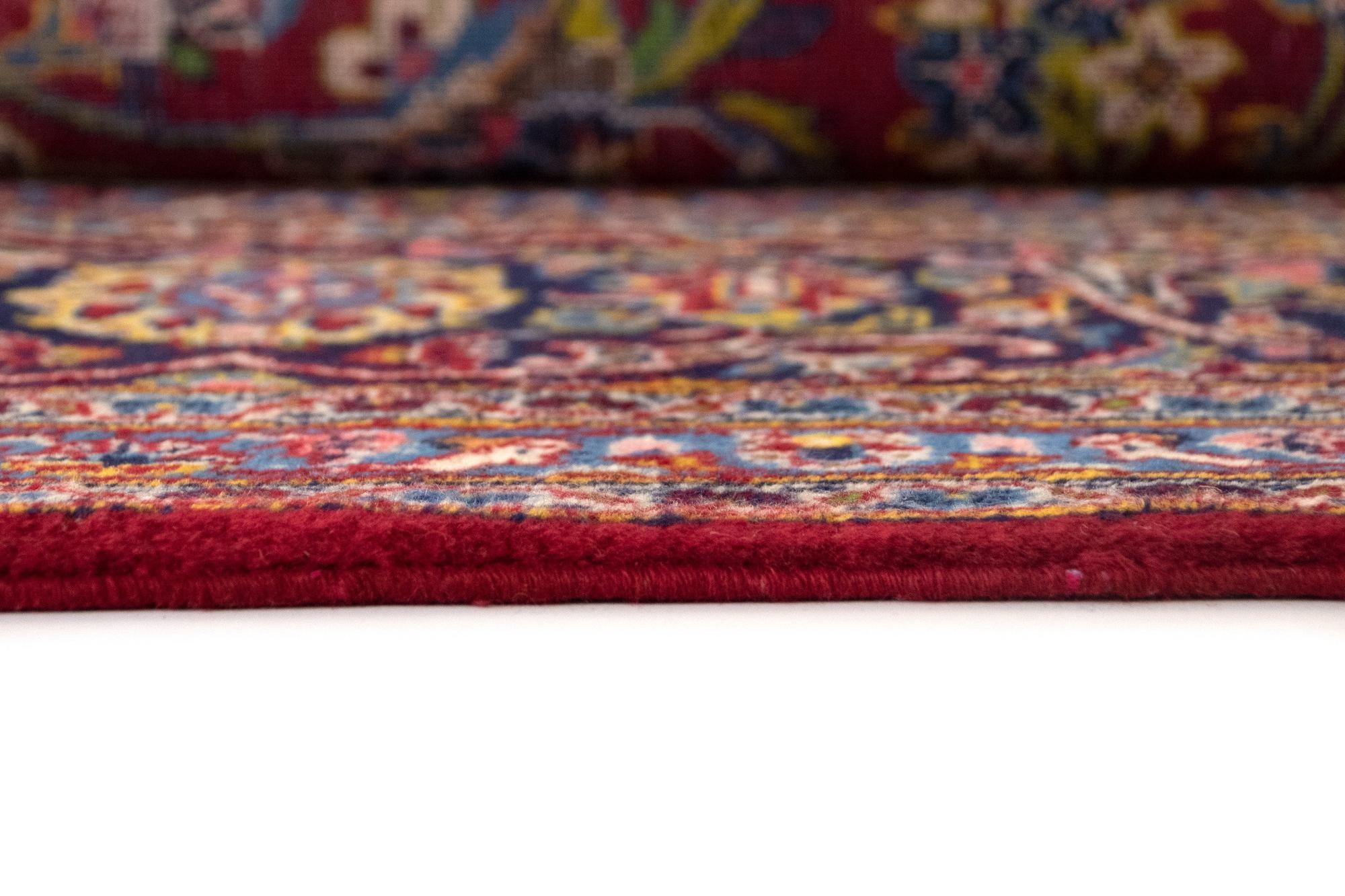9' 9 x 14' 1 Hand Knotted Kashan Persian Wool Rug