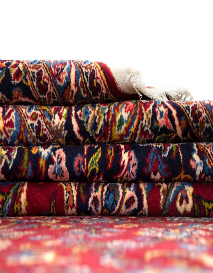 Detail image of 9' 9 x 14' 1  Hand Knotted Kashan Persian Wool Rug