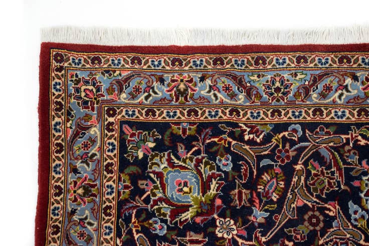 Detail image of 9' 10 x 13' 2 Hand Knotted Kashan Persian Rug