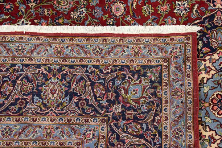 9' 10 x 13' 2 Hand Knotted Kashan Persian Rug