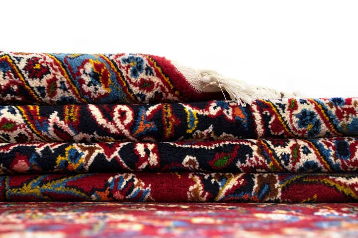 9' 10 x 13' 2 Hand Knotted Kashan Persian Wool Rug