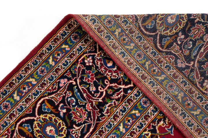 9' 10 x 13' 2 Hand Knotted Kashan Persian Wool Rug