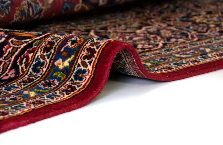 9' 10 x 13' 2 Hand Knotted Kashan Persian Wool Rug
