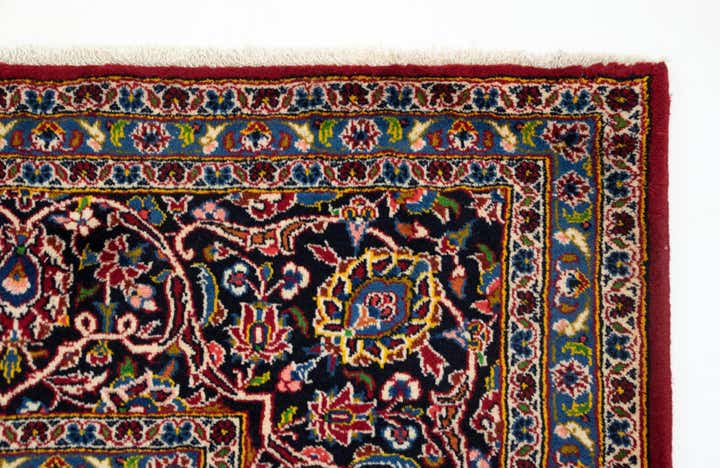 9' 10 x 13' 2 Hand Knotted Kashan Persian Wool Rug