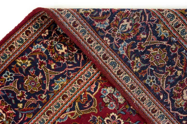 6' 5 x 10' 6 Hand Knotted Kashan Persian Wool Rug