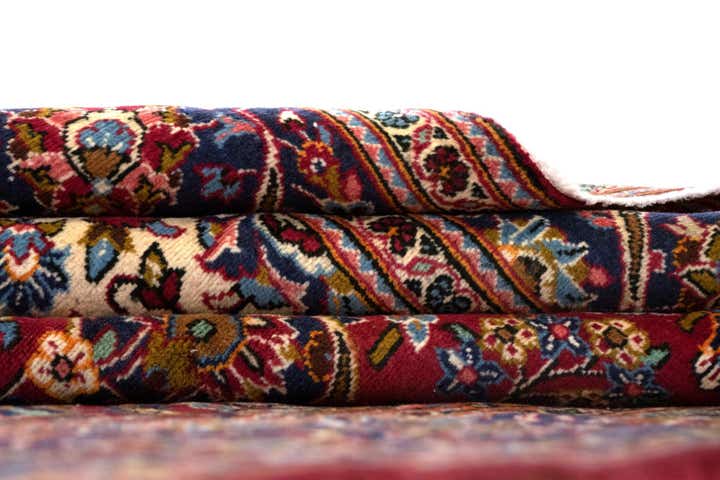 6' 5 x 10' 6 Hand Knotted Kashan Persian Wool Rug