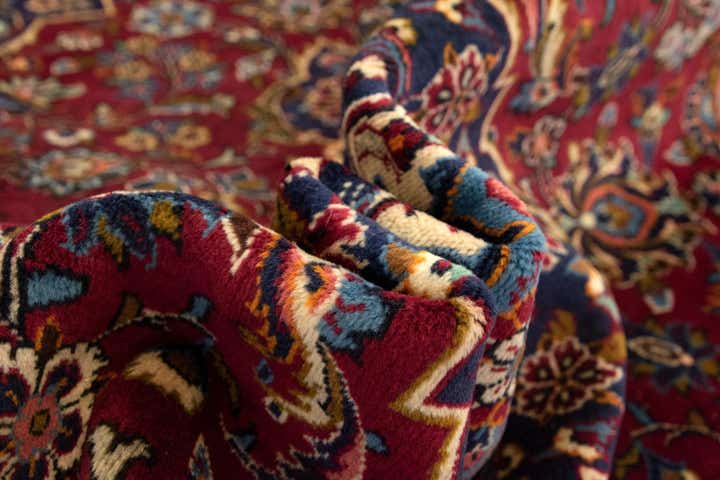 6' 5 x 10' 6 Hand Knotted Kashan Persian Wool Rug