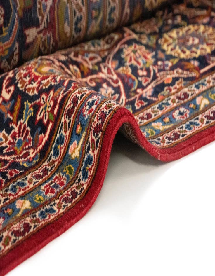 Detail image of 9' 11 x 15' 9  Hand Knotted Kashan Persian Rug