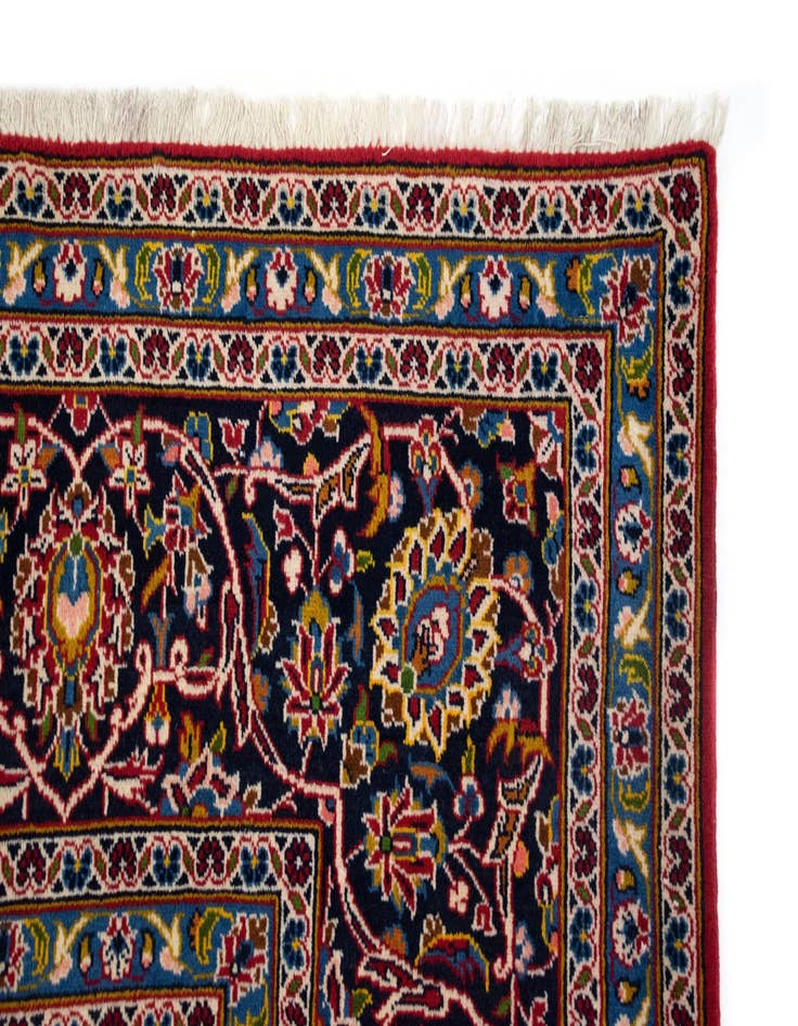 Detail image of 9' 11 x 15' 9  Hand Knotted Kashan Persian Rug