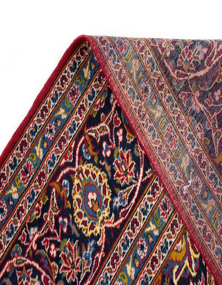 Detail image of 9' 11 x 15' 9  Hand Knotted Kashan Persian Rug