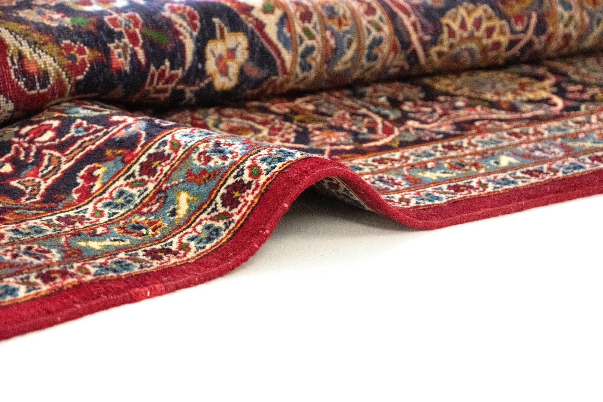 10' x 13' 10 Hand Knotted Kashan Persian Rug