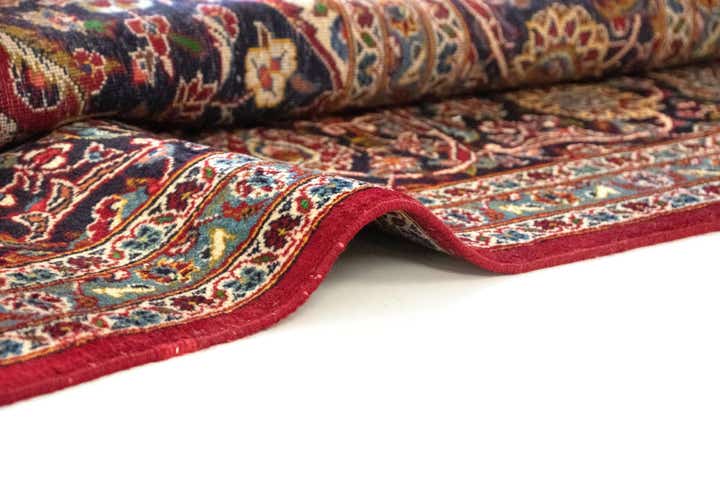 10' x 13' 10 Hand Knotted Kashan Persian Rug