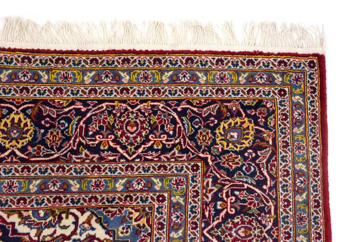 Detail image of 8' 3 x 11' 2 Hand Knotted Kashan Persian Rug