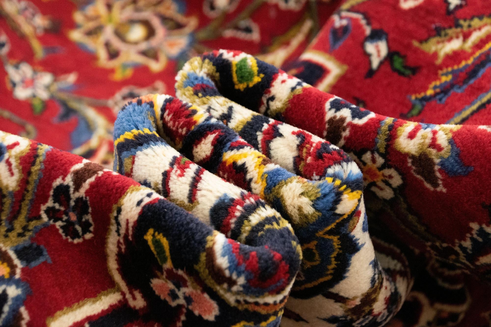 8' 3 x 11' 2 Hand Knotted Kashan Persian Rug
