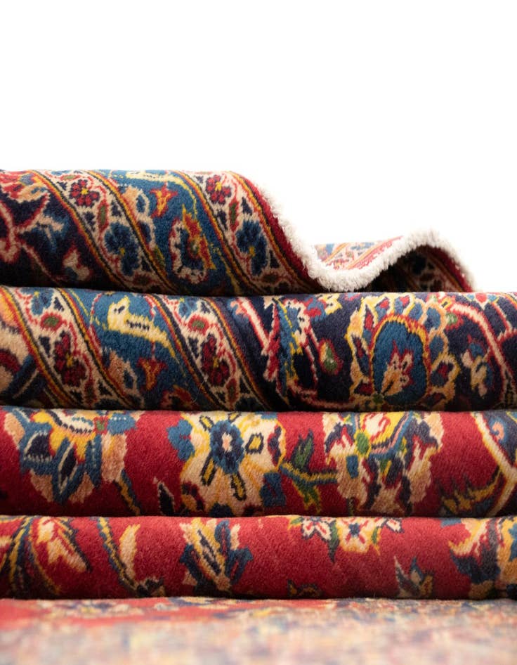 Detail image of 8' 1 x 11' 6 Kashan Wool Rug