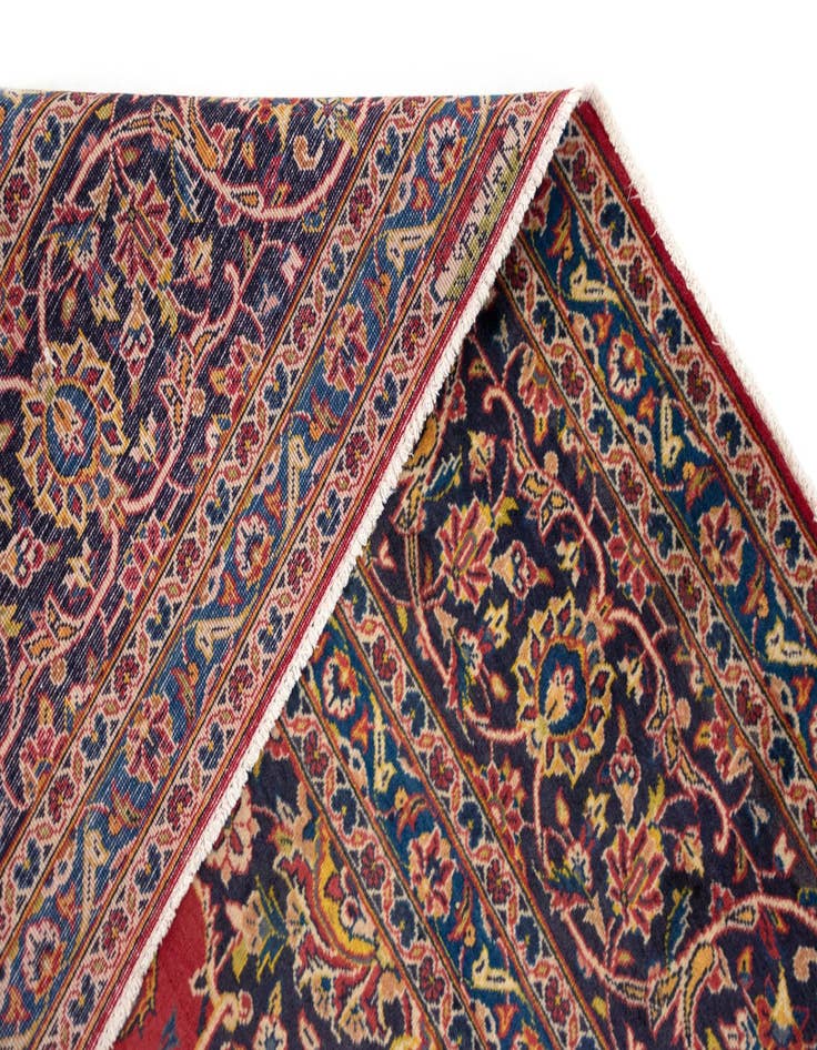 Detail image of 8' 1 x 11' 6 Kashan Wool Rug