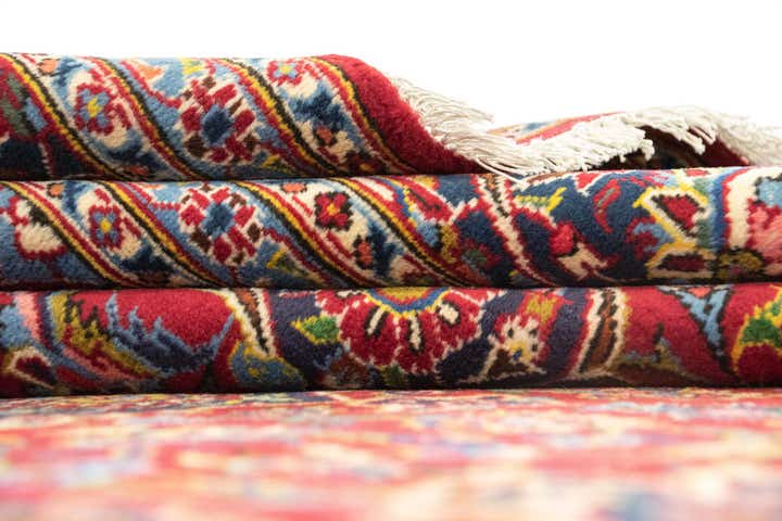 8' 1 x 11' 6 Hand Knotted Kashan Persian Rug