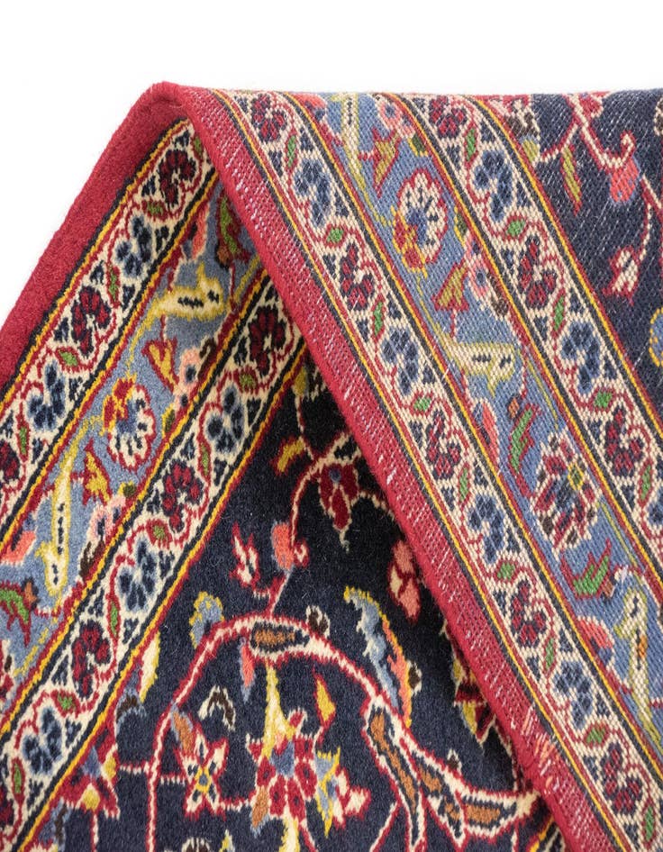 Detail image of 8' x 11' 4  Hand Knotted Kashan Persian Rug