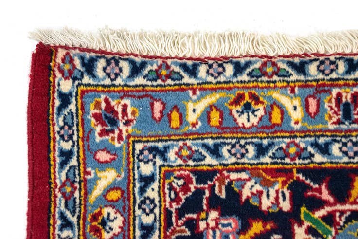 Detail image of 8' 10 x 12' 10 Hand Knotted Kashan Persian Rug