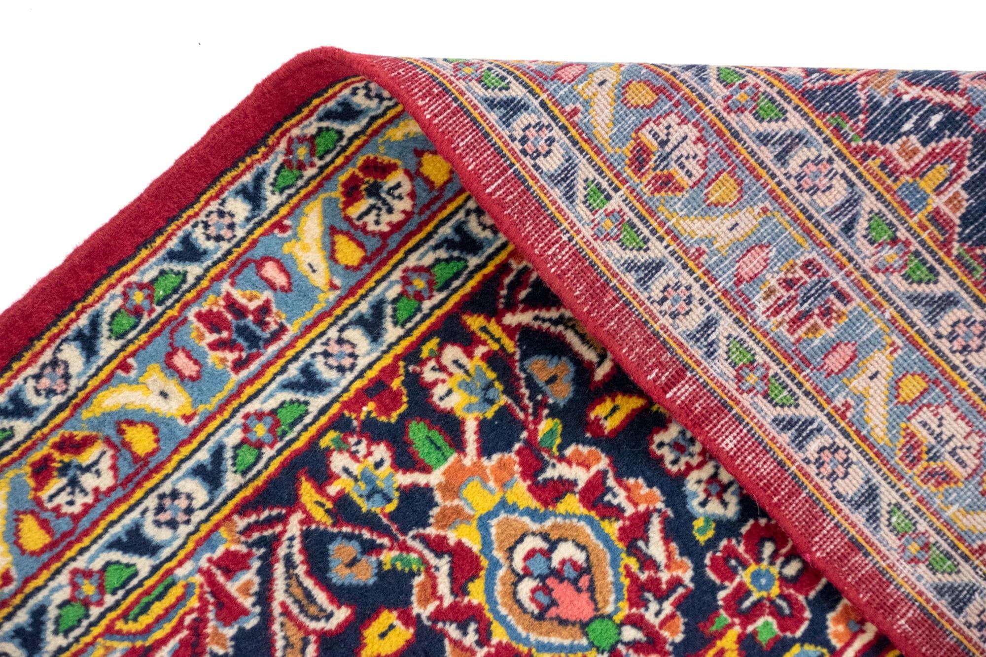 8' 10 x 12' 10 Hand Knotted Kashan Persian Rug