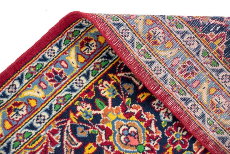 Detail image of 8' 10 x 12' 10 Hand Knotted Kashan Persian Rug