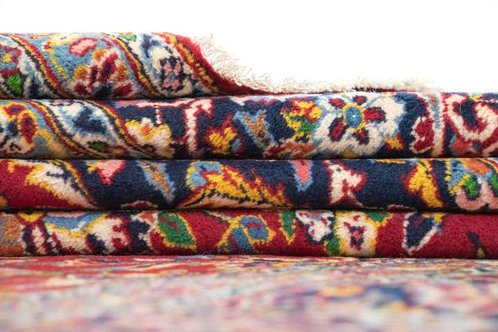 8' 10 x 12' 10 Hand Knotted Kashan Persian Rug