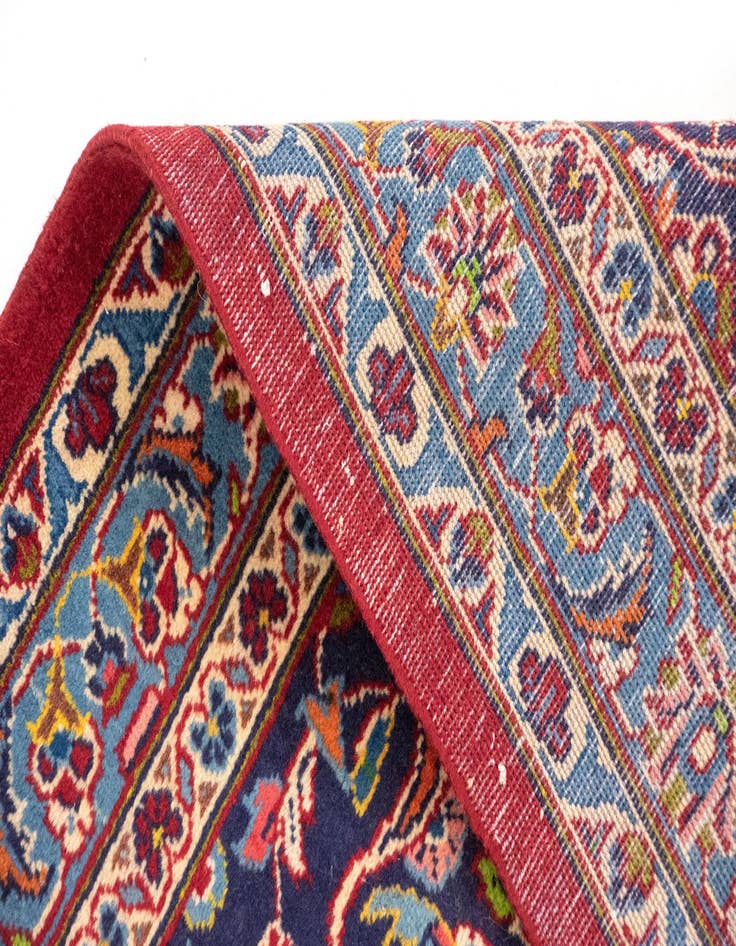 Detail image of 10' 6 x 13' 7 Hand Knotted Kashan Persian Rug