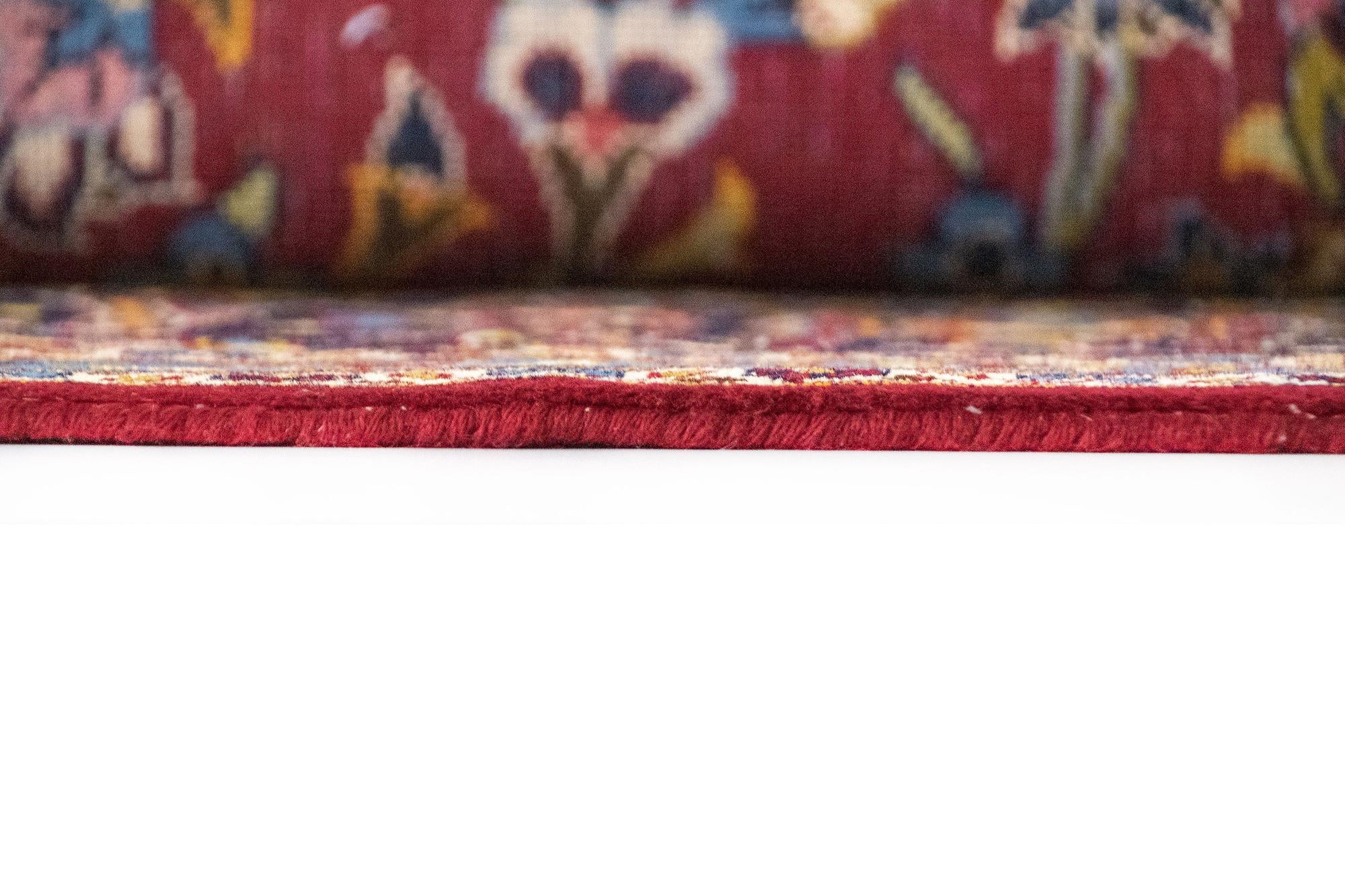 9' 5 x 13' 4 Hand Knotted Kashan Persian Wool Rug